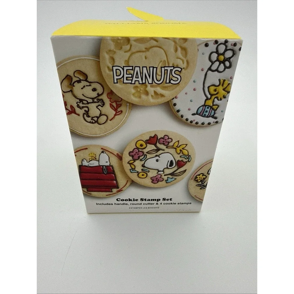 Snoopy Spring Themed Silicone Cookie Stamps Williams Sonoma Peanuts Woodstock